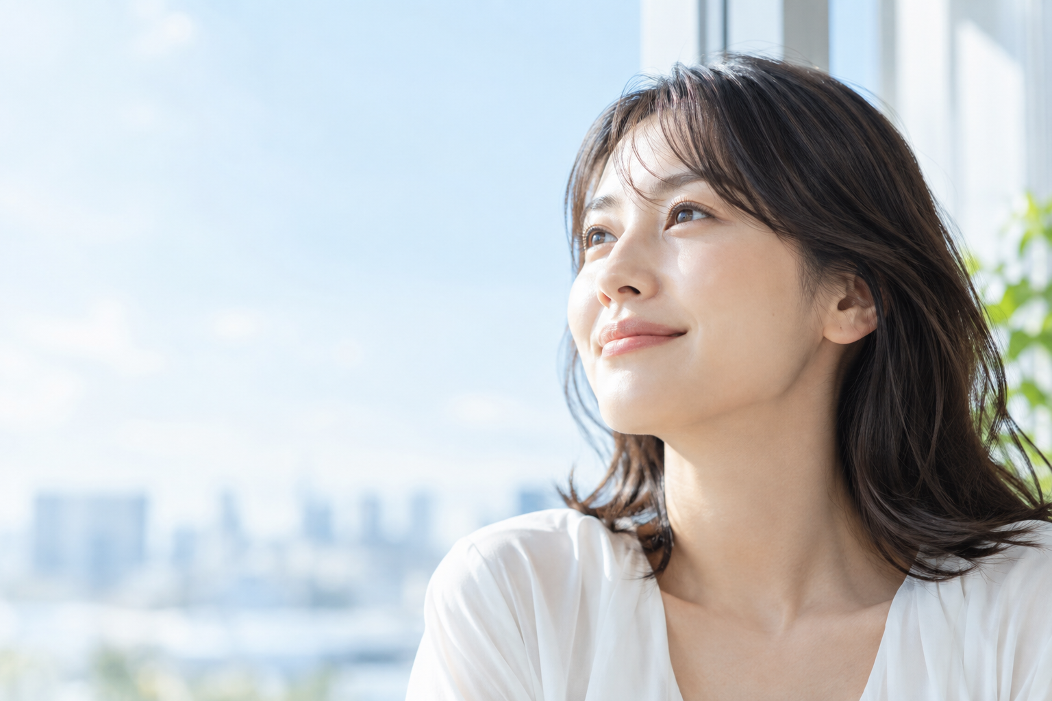 窓辺の女性のイメージ（AI生成）